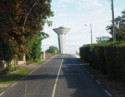 The water tower looks like an alien space ship